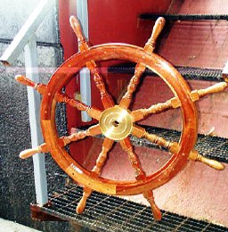Extra Large Wooden Ship's Wheel