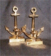 Brass Anchor Candle Holder