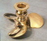 Brass Propeller Candle Holder