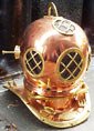 Large Brass Divers Helmet