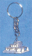 Pewter Towboat Key Chain